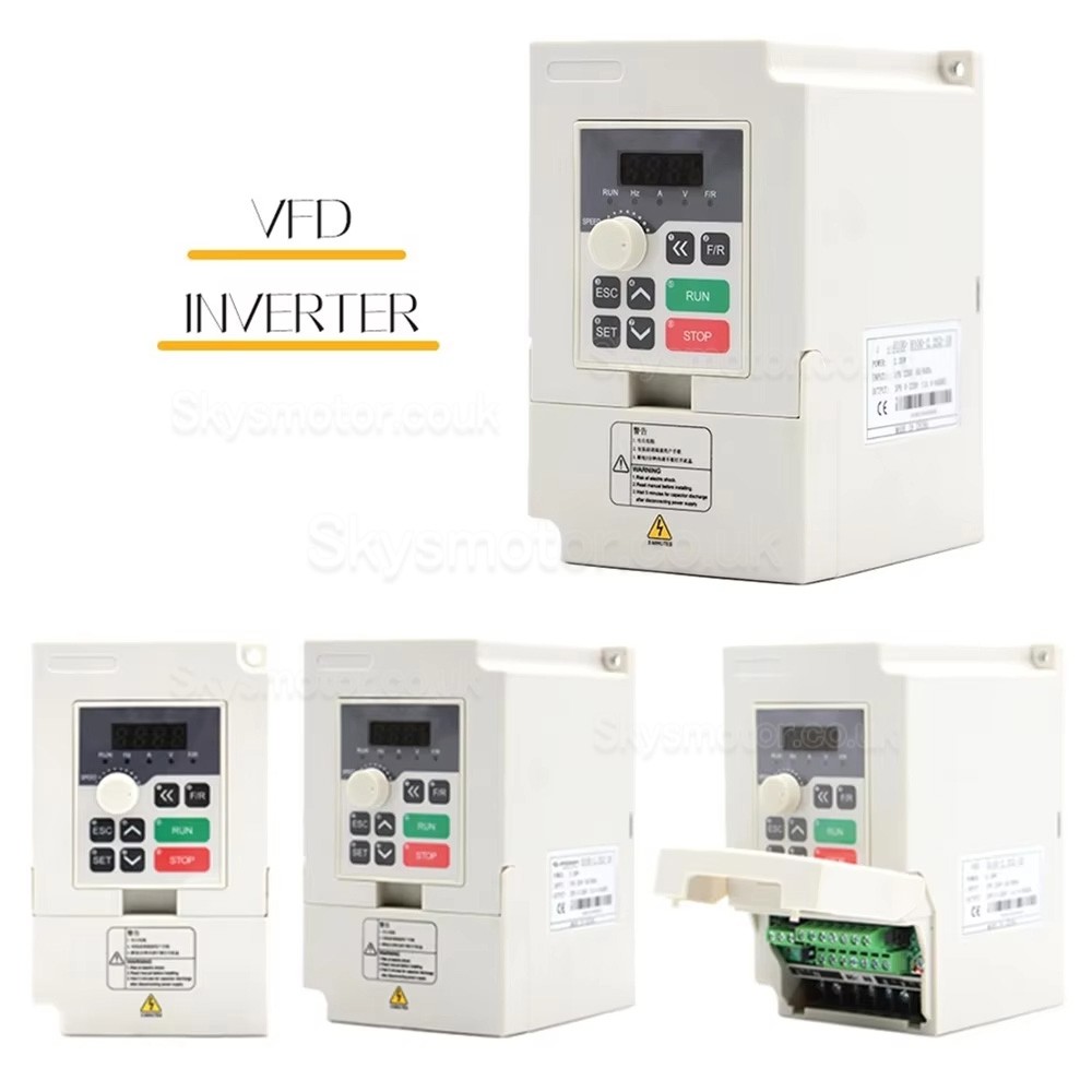 1.5KW 110V/220V VFD (Variable Frequency Drive) Handi H100-1.5C2 / H100-1.5S2 Single Phase to Three Phase